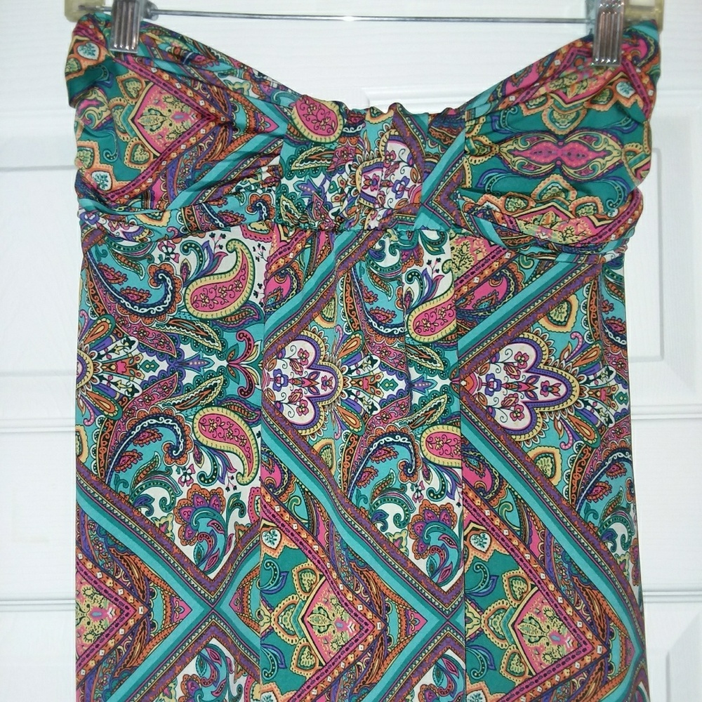 Strapless maxi dress